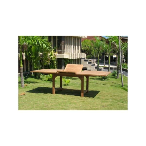 Teak Rectangle Extendable Table