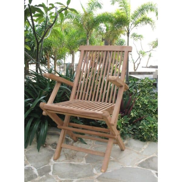 Teak Folding Armchair