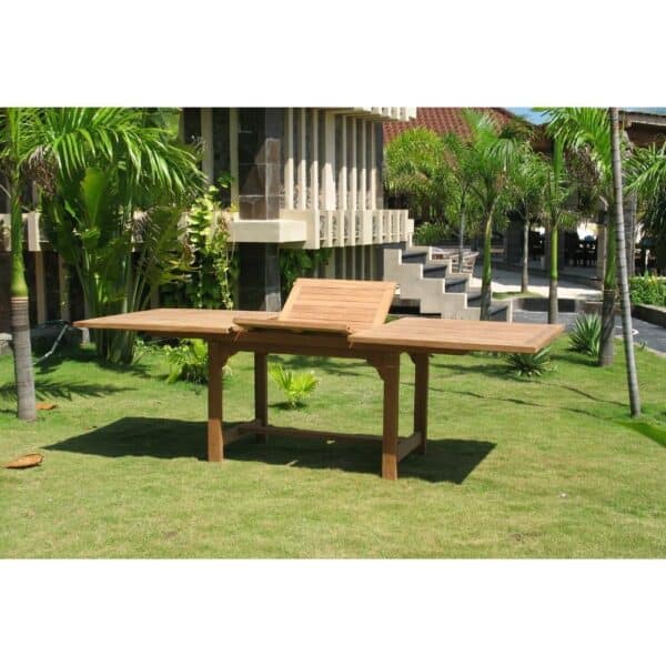Teak Rectangle Extendable Table