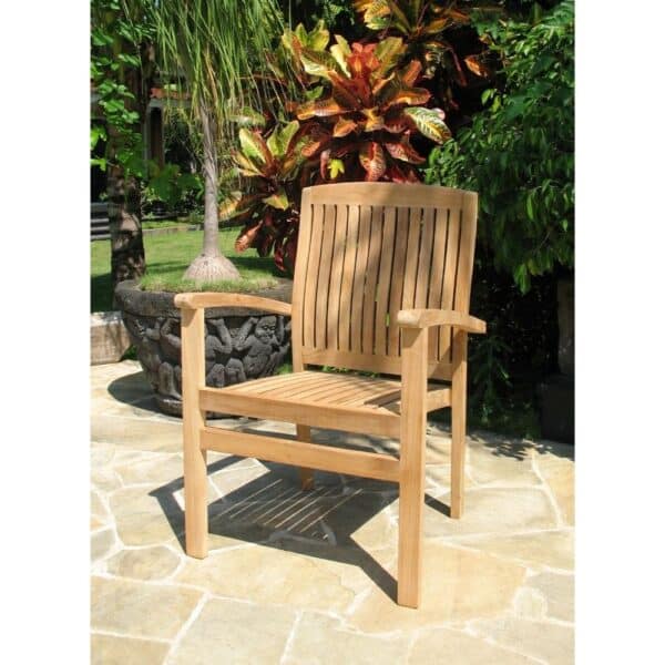 Teak Bali Stacking Chair